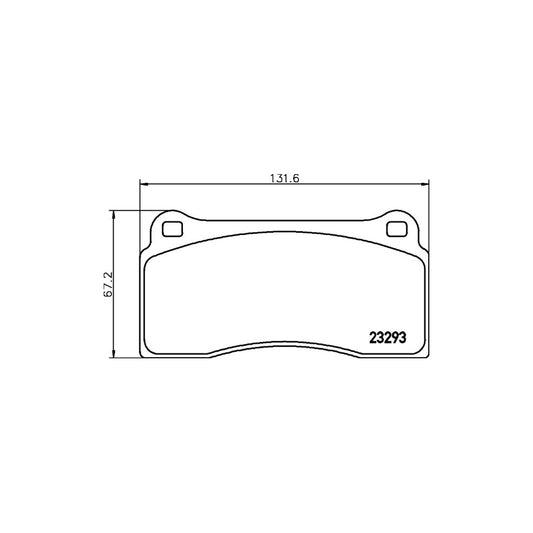 Hella 8DB 355 008 981 Brake Pad Set Not Prepared For Wear Indicator