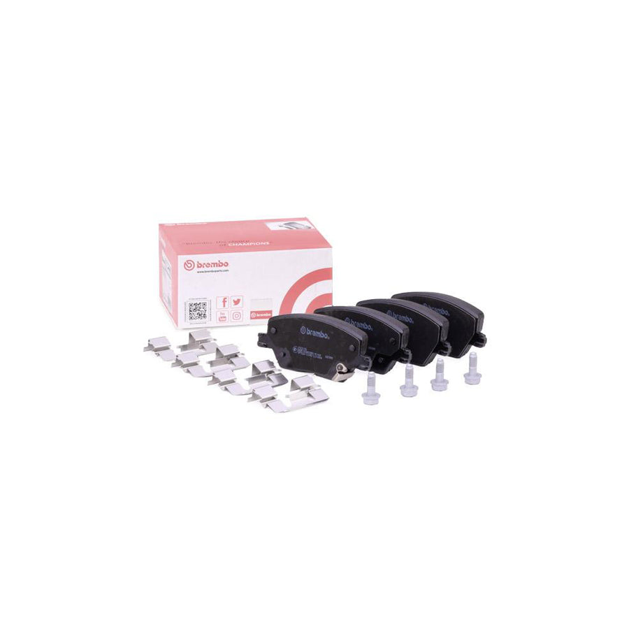 Brembo P 23 170 Brake Pad Set With Acoustic Wear Warning With Brake Caliper Screws