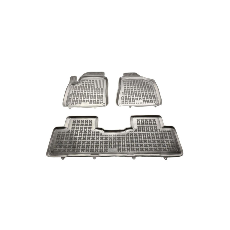 REZAW PLAST 203003 Floor mat set Elastomer, Front and Rear, Black