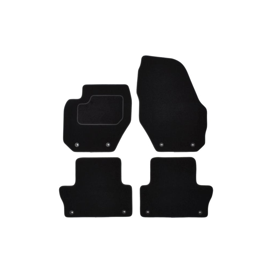MAMMOOTH A041 VOL160 PRM 01 Floor mat set for VOLVO XC60 I (156) Textile, Front and Rear, Quantity: 4, Black