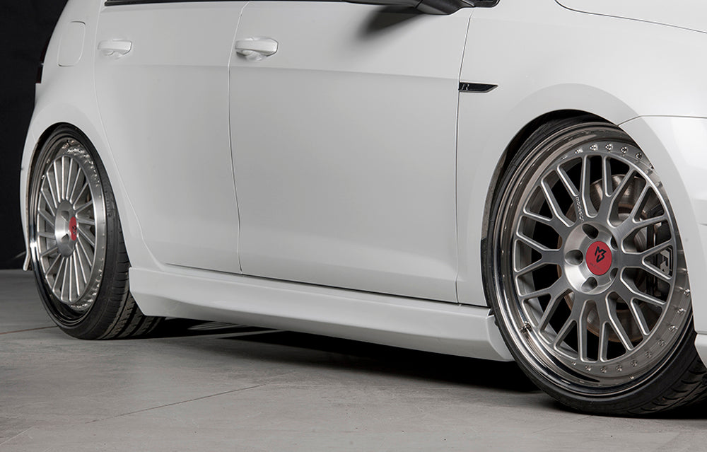 Rieger 00059554 VW R, GTI & GTD Right Side Skirt -  Matte Black