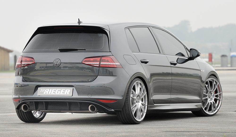 Rieger 00059554 VW R, GTI & GTD Right Side Skirt -  Matte Black