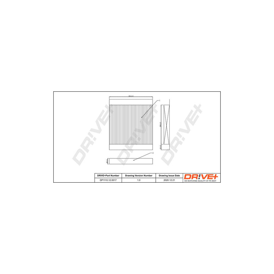 Dr!Ve+ Dp1110.12.0017 Pollen Filter For Citroen Xsara | Duco Car Parts UK Car Parts