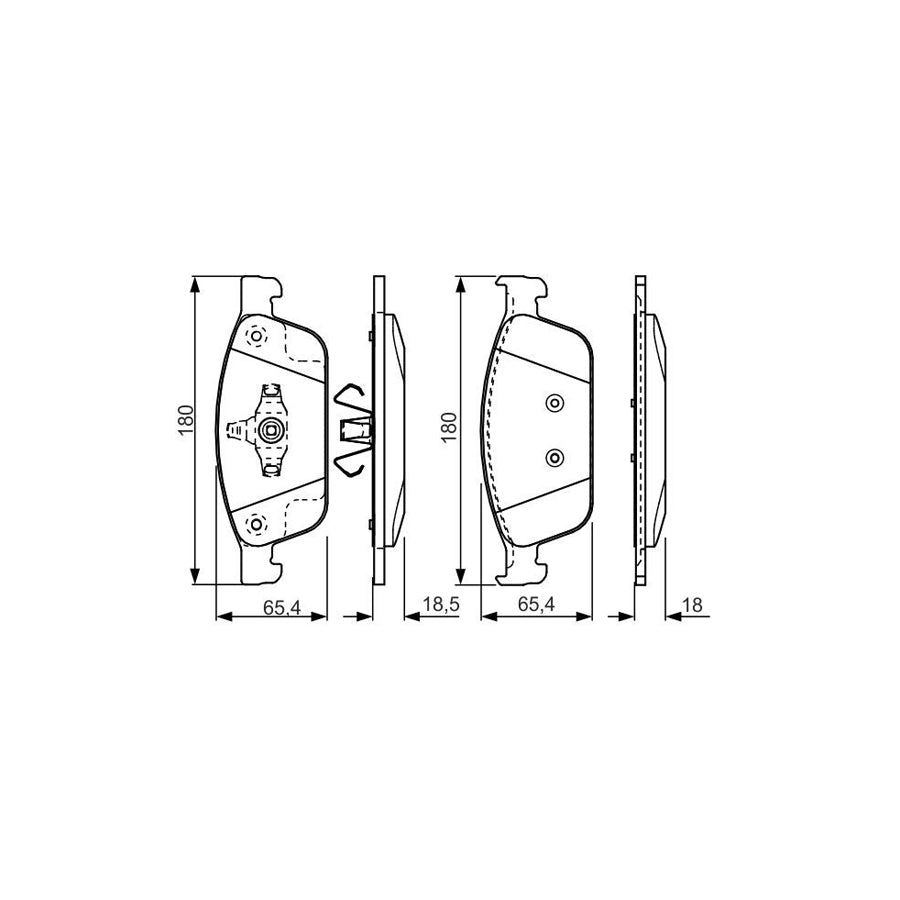 Bosch 0986Tb3207 Brake Pad Set 