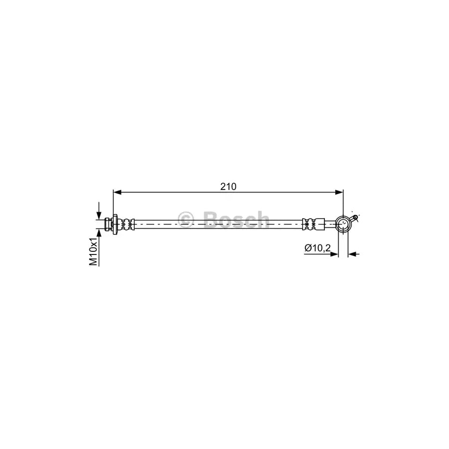 BOSCH 1 987 481 830 Brake Hose 210Mm