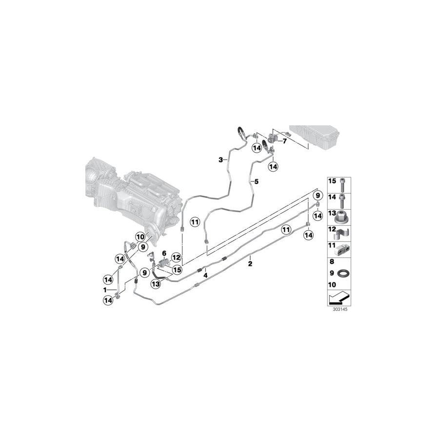 Genuine BMW 64539232467 F30 Suction Pipe (Inc. Hybrid 3) | Duco Car Parts UK Car Parts