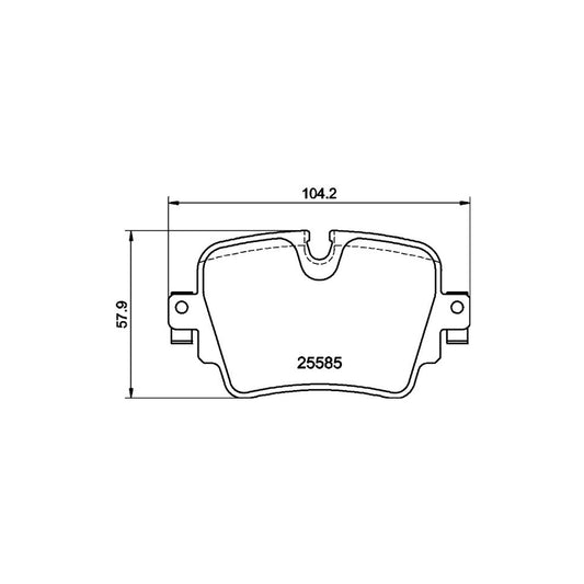 Hella 8DB 355 021 161 Brake Pad Set Prepared For Wear Indicator