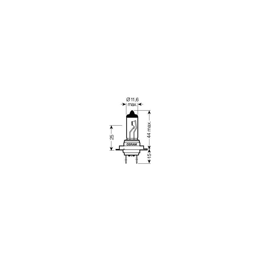 OSRAM 64210NBU-02B Bulb, spotlight H7 12V 55W PX26d Halogen