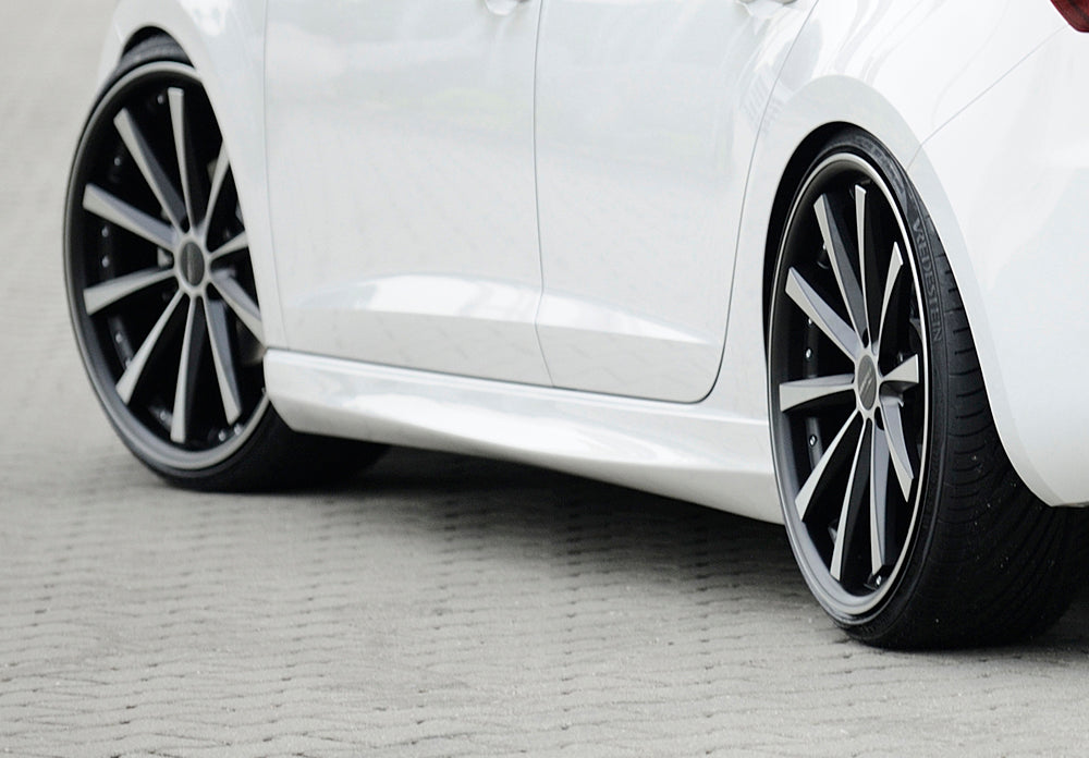 Rieger 00059554 VW R, GTI & GTD Right Side Skirt -  Matte Black