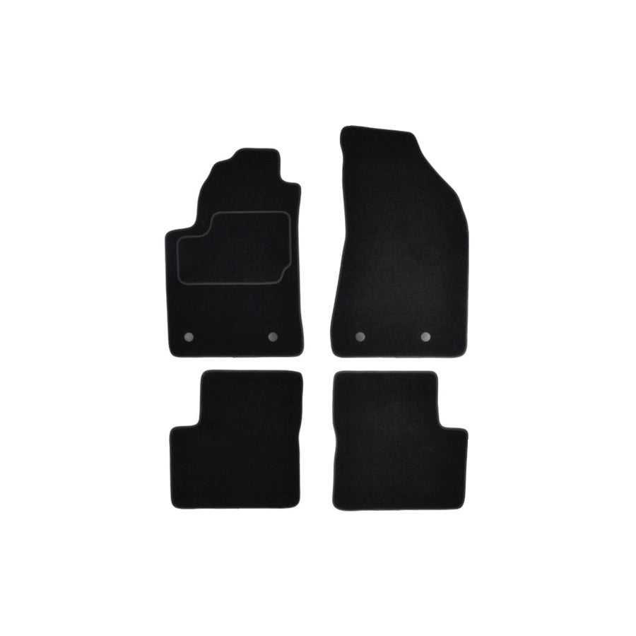 MAMMOOTH Tailored A041 FIA60 PRM 01 Floor mat set for FIAT Bravo II Hatchback (198) Textile, Front and Rear, Quantity: 4, Black