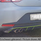 Rieger 00027007 SEAT 5F Leon FR Rear Diffuser for Twin Tailpipe Left -  Matte Black