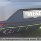 Rieger 00027007 SEAT 5F Leon FR Rear Diffuser for Twin Tailpipe Left -  Matte Black