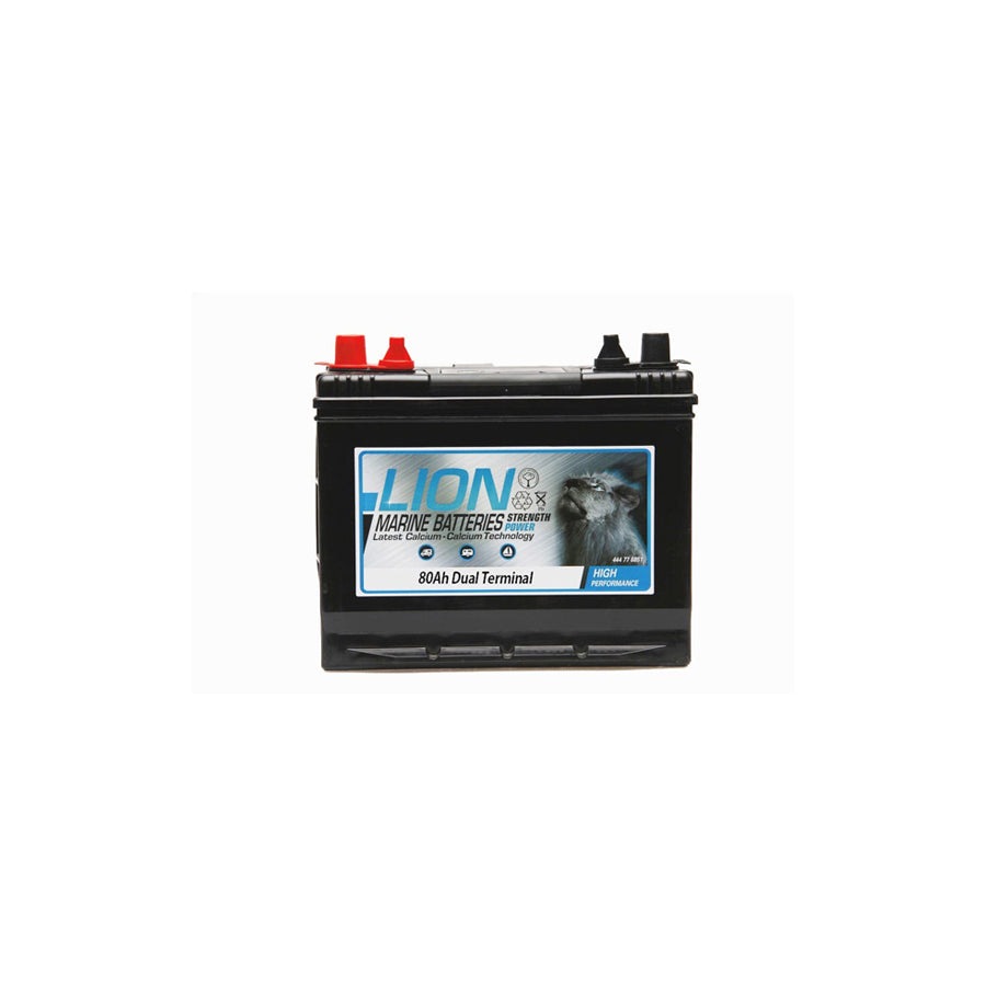 Lion Leisure Sealed Marine Battery - 80Ah Twin Terminals