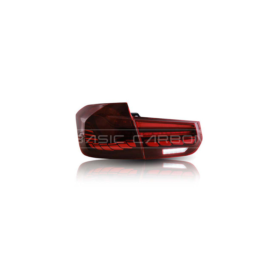 Basic Carbon BMW F30 F35 F80 GTS Style LED Tail Lights (Inc. 330i, 335i, 340i & M3)