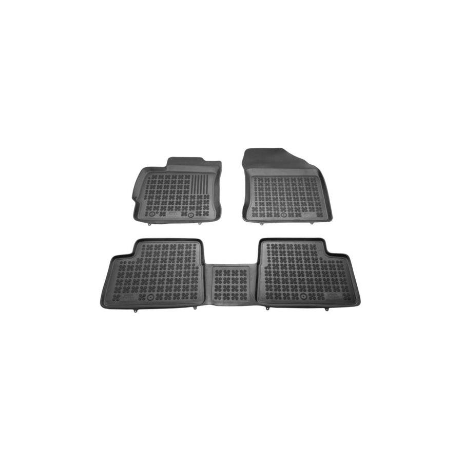 REZAW PLAST Tailored 201423 Floor mat set for TOYOTA AURIS Elastomer, Front and Rear, Quantity: 3, Black