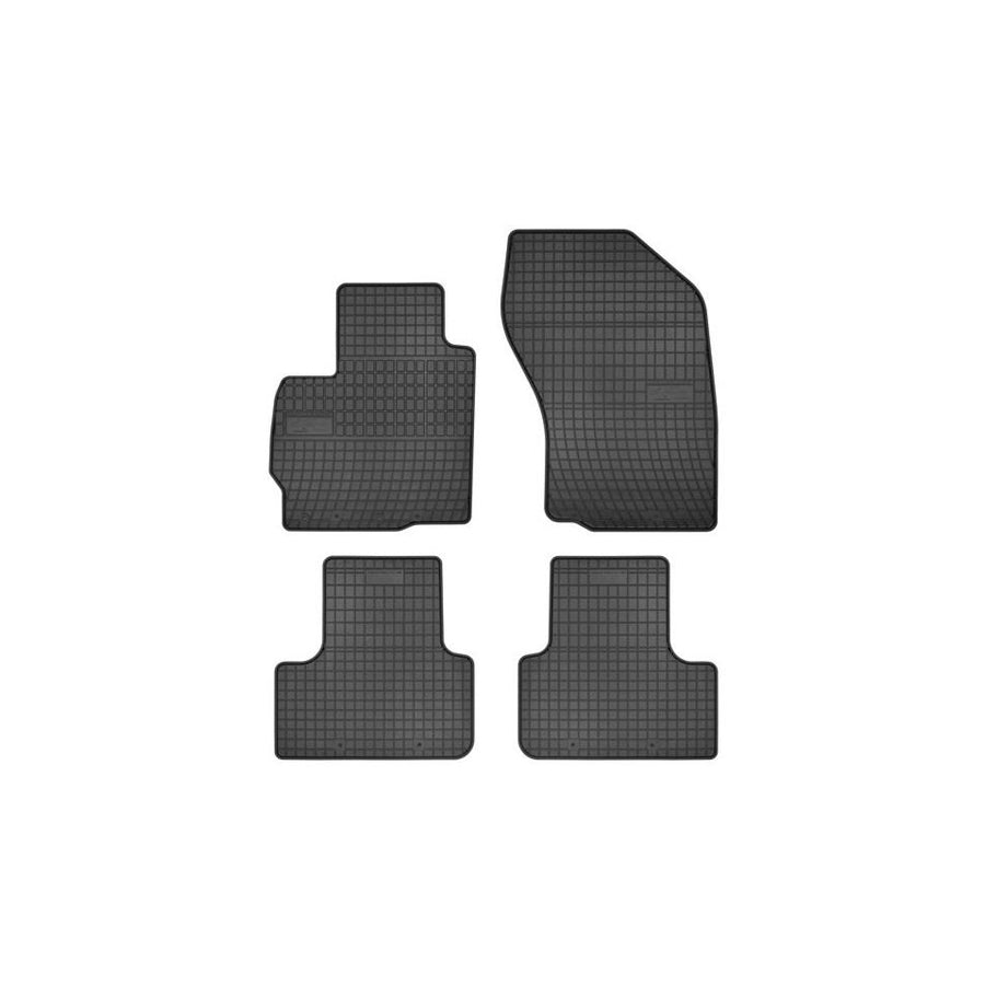 FROGUM Tailored 0480 Floor mat set Elastomer, Front and Rear, Quantity: 4, Black, (LHD)