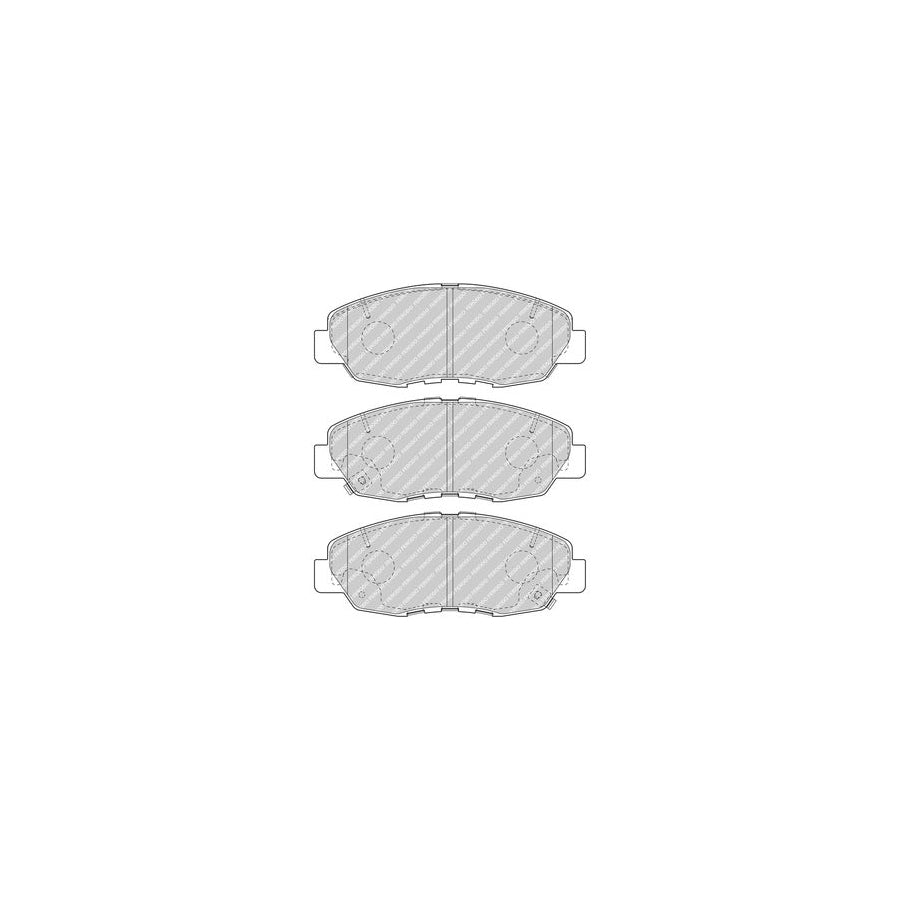 Ferodo Fdb5022 Brake Pad Set With Acoustic Wear Warning With Accessories