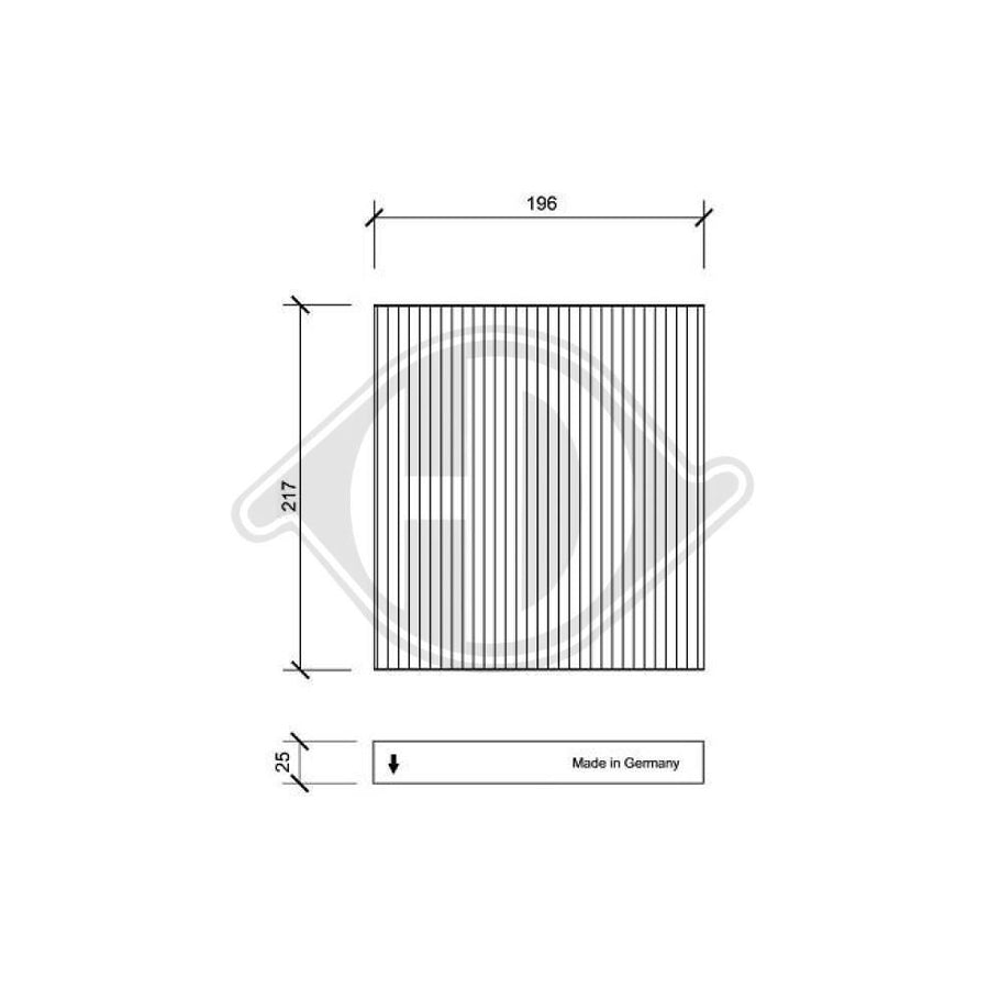 Diederichs Dci1084 Pollen Filter | Duco Car Parts UK Car Parts
