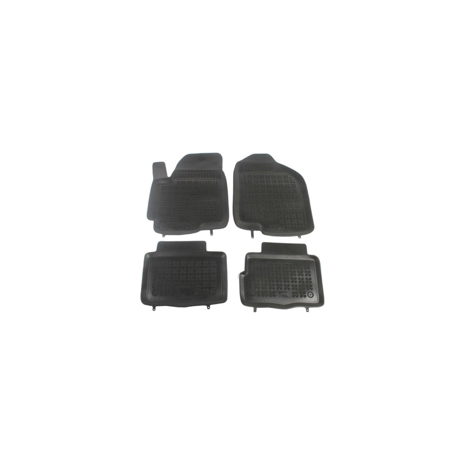 REZAW PLAST 201005 Floor mat set for KIA Soul I (AM) Elastomer, Front and Rear, Quantity: 4, Black