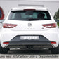 Rieger 00027008 SEAT 5F Leon FR Rear Diffuser for Twin Tailpipe Left & Right -  Matte Black