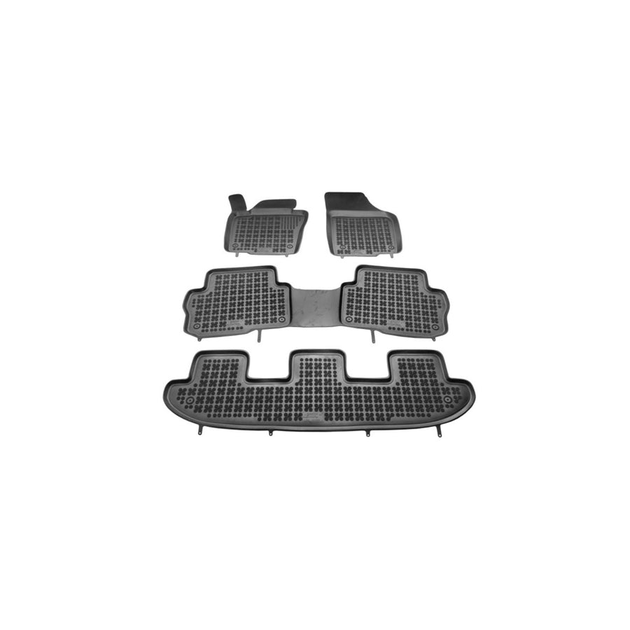 REZAW PLAST Tailored 200112 Floor mat set Elastomer, Front and Rear, Quantity: 4, Black