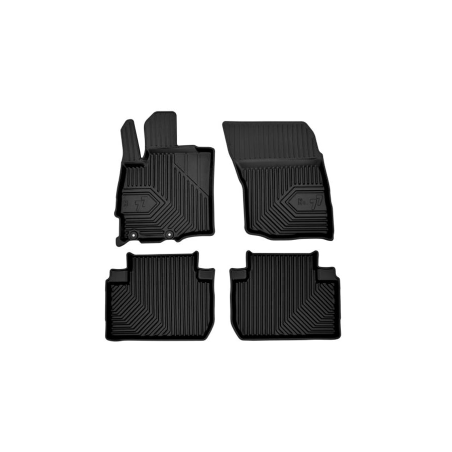 FROGUM Tailored 77408319 Floor mat set for MITSUBISHI Outlander III Off-Road (GG, GF) Elastomer, Front and Rear, Quantity: 4, Black, (LHD)