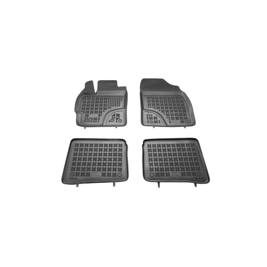 REZAW PLAST 201415 Floor mat set for TOYOTA Prius III Hatchback (XW30) Elastomer, Front and Rear, Black