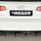 Rieger 00088100 Audi 8V A3 Rear Diffuser for Twin Tailpipe Left - Glossy Black
