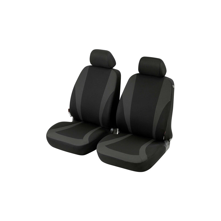 WALSER Mendoza 11794 Car seat cover Anthracite, Grey, Polyester, Front