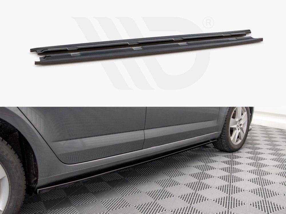 Maxton Design SK-OC-3F-SD1T Side Skirts Diffusers Skoda Octavia MK3 Facelift (2016-2020) | Duco Car Parts UK Car Parts