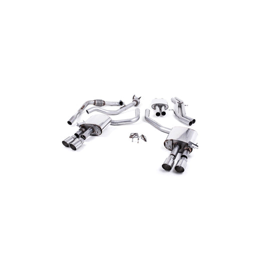 MillTek Audi B9 Resonated Cat-Back Exhaust (S4 & S5)