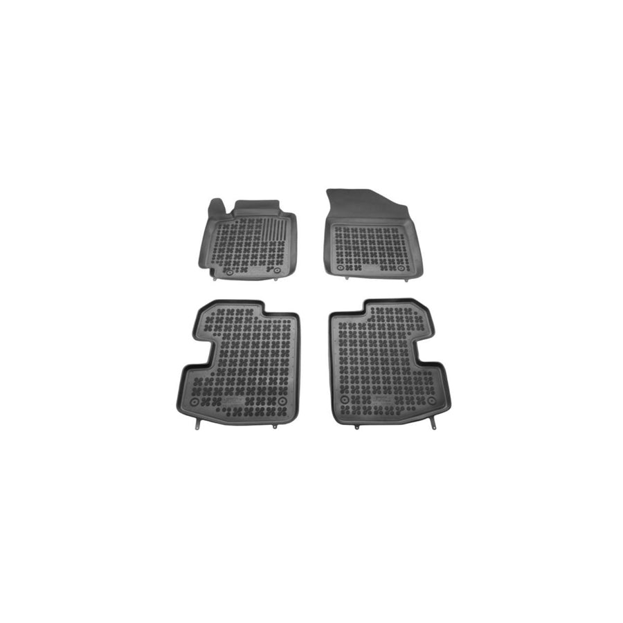 REZAW PLAST Tailored 201417 Floor mat set for TOYOTA Yaris I Hatchback (P1) Elastomer, Front and Rear, Quantity: 4, Black