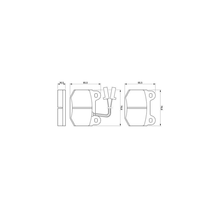 Bosch 0986424029 Brake Pad Set 