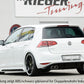 Rieger 00059559 VW Mk7 Golf Rear Diffuser for Twin Tailpipe Centre -  Matte Black