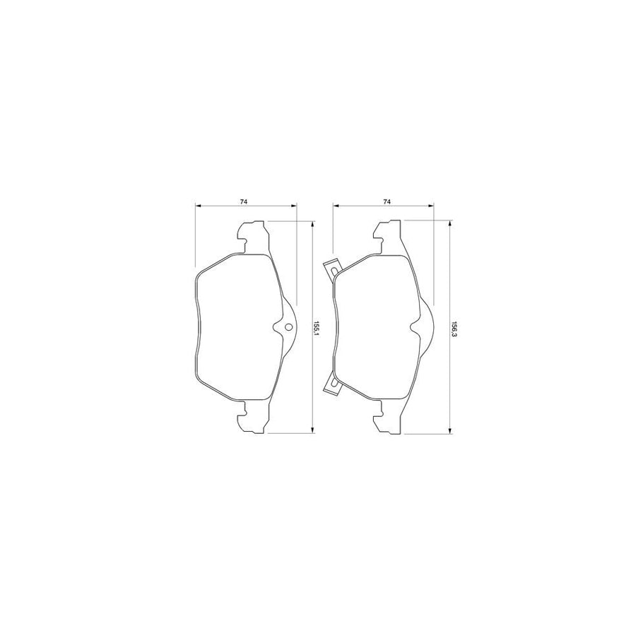 Bosch 0986424778 Brake Pad Set Front Axle Rear Axle BP919