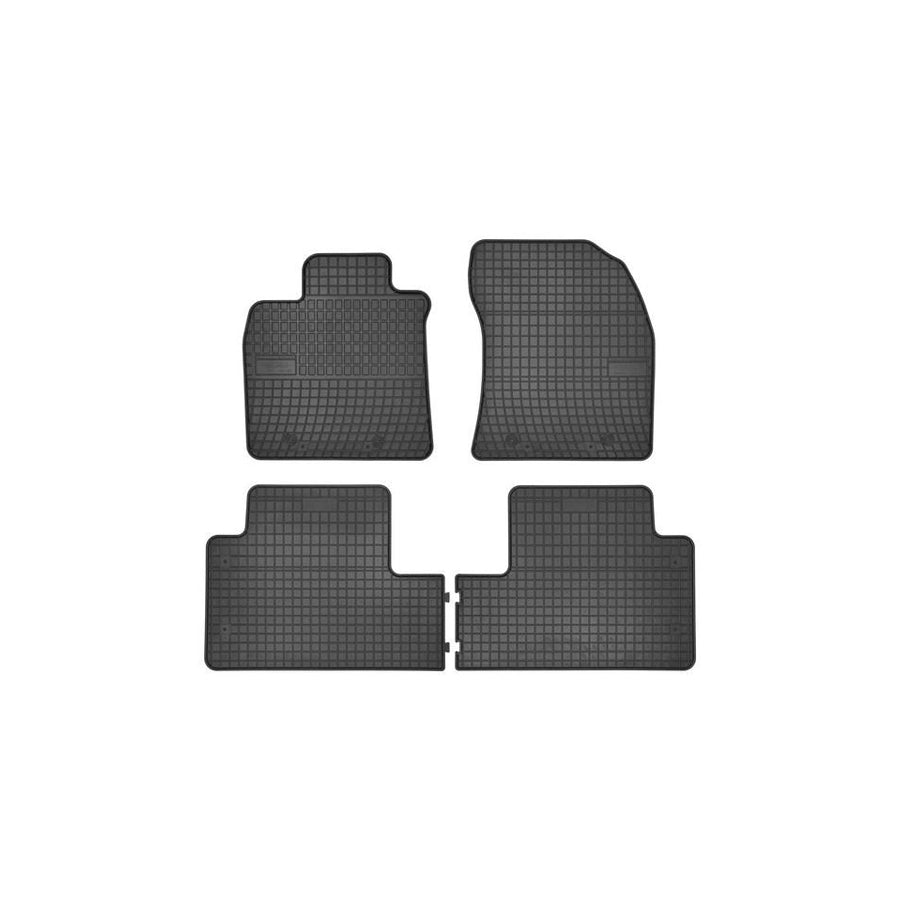 FROGUM Tailored 0802 Floor mat set for TOYOTA Avensis III Saloon (T27) Elastomer, Front and Rear, Quantity: 4, Black, (LHD)