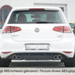 Rieger 00059558 VW Mk7 Golf Rear Diffuser for Twin Tailpipe Left & Right (GTI Clubsport & GTI) -  Matte Black