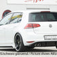 Rieger 00059558 VW Mk7 Golf Rear Diffuser for Twin Tailpipe Left & Right (GTI Clubsport & GTI) -  Matte Black