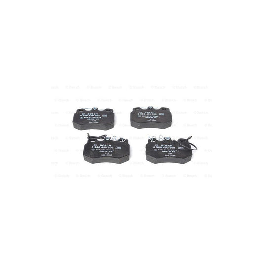 Bosch 0986490800 Brake Pad Set Incl Wear Warning Contact With Anti Squeak Plate With Mounting Manual BP774