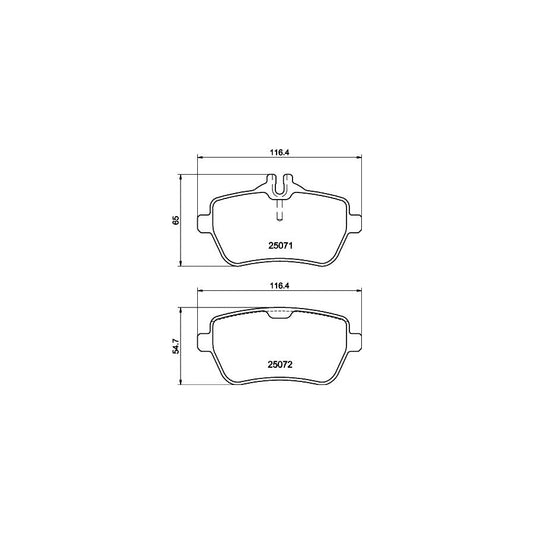 Hella 8DB 355 020 471 Brake Pad Set Suitable For Mercedes Benz Sl Convertible R231 Prepared For Wear Indicator With Brake Caliper Screws With Accessories
