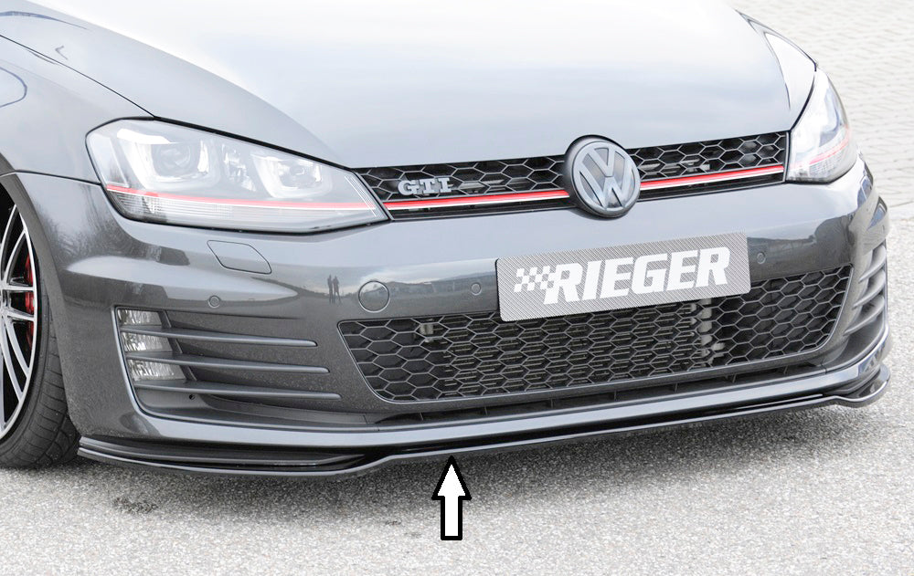 Rieger 00088099 VW Mk7 Golf Front Splitter (GTI & GTD)