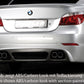 Rieger 00099547 BMW 5 Series E60 Rear Diffuser for Twin Tailpipe Left & Right - Carbon-Look