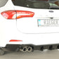 Rieger 00088243 Ford DEH Focus 4 Rear Diffuser for Twin Tailpipe Left & Right (Inc. Focus 4 ST) - Glossy Black