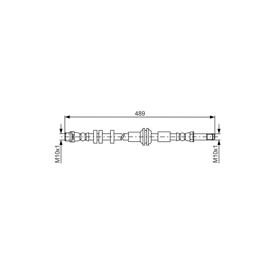 BOSCH 1 987 481 691 Brake Hose 445Mm M10X1 