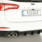 Rieger 00088243 Ford DEH Focus 4 Rear Diffuser for Twin Tailpipe Left & Right (Inc. Focus 4 ST) - Glossy Black