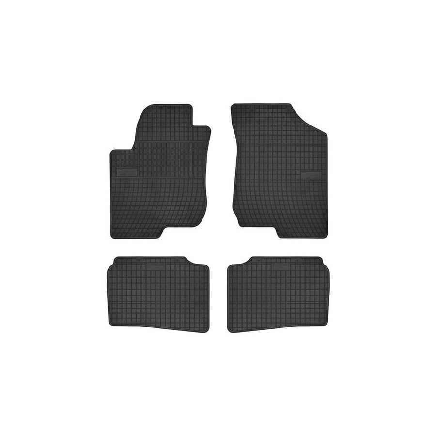 FROGUM Tailored 0421 Floor mat set Elastomer, Front and Rear, Quantity: 4, Black, (LHD)