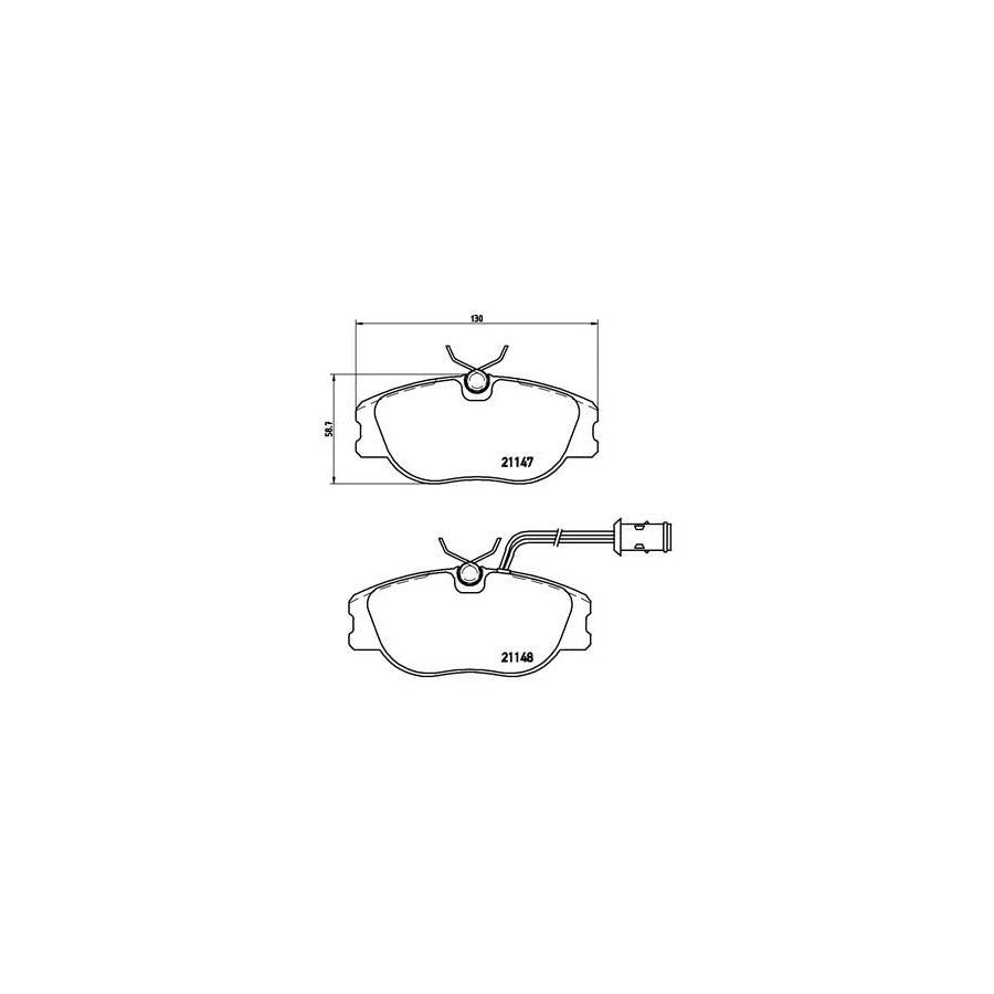 Brembo P 23 041 Brake Pad Set With Brake Caliper Screws