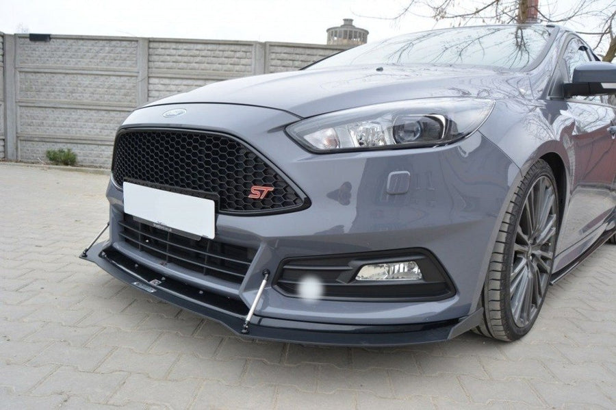 Maxton Design Ford Focus ST MK3 (Facelift) Hybrid Front Splitter V.2