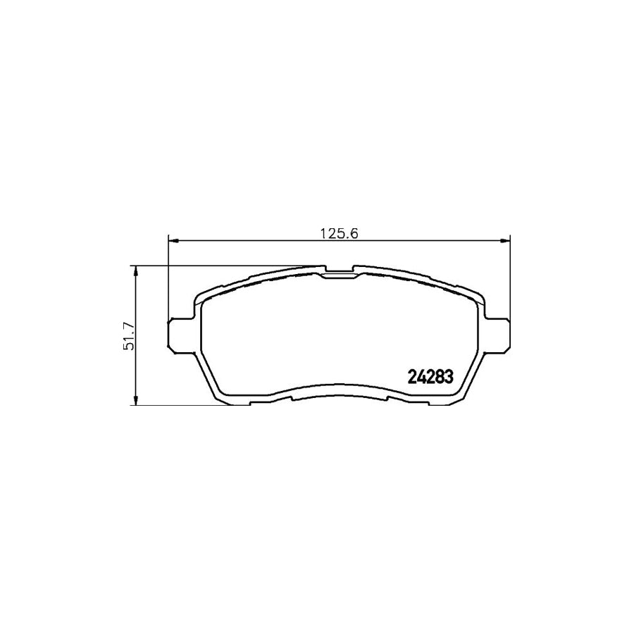 Hella 8DB 355 013 211 Brake Pad Set Not Prepared For Wear Indicator With Accessories