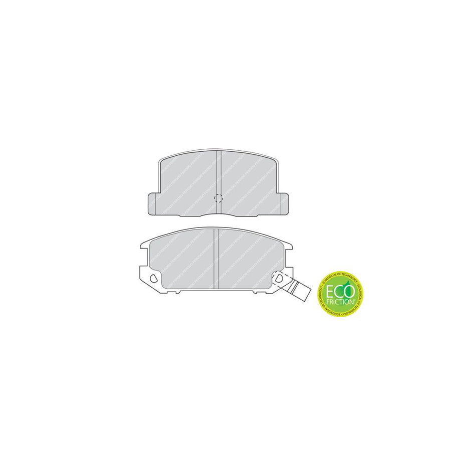 Ferodo Premier Eco Friction Fdb470 Brake Pad Set For Toyota Mr 2 With Acoustic Wear Warning Without Accessories